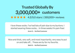 Bunion Relief, Padded Ankle Socks - White